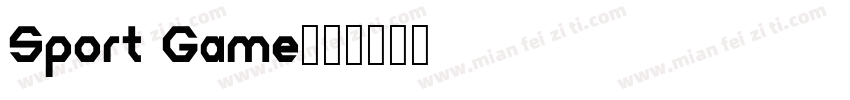 Sport Game字体转换
